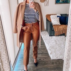 Faux Leather Slim Pants
